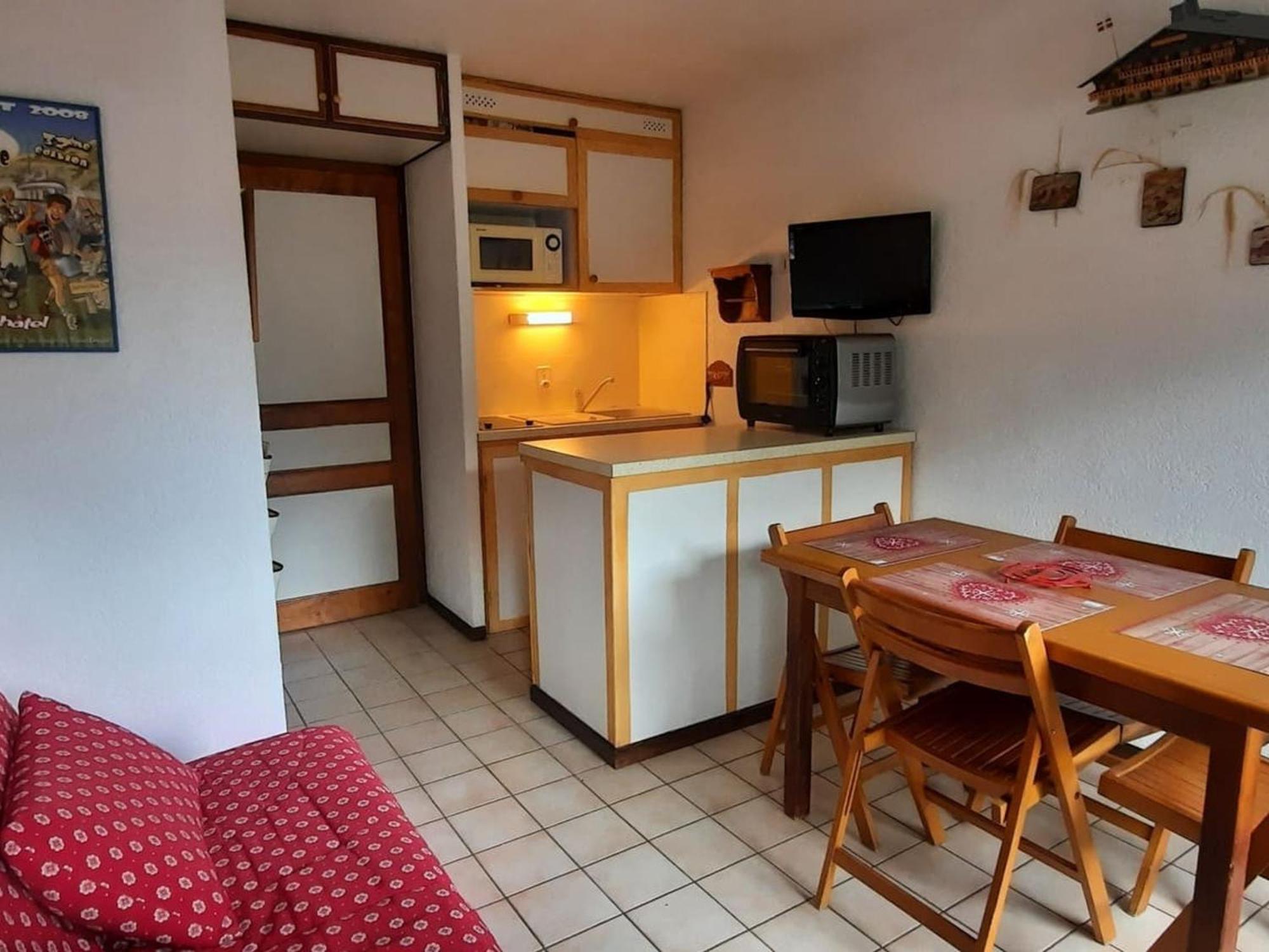 Charmant Studio 3 Pers. Avec Balcon, Proche Centre Et Remontees, Parking Inclus, Chatel - Fr-1-676-34 아파트 외부 사진